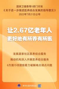 权威快报|《关于进一步推进医养结合发展的指导意见》公布