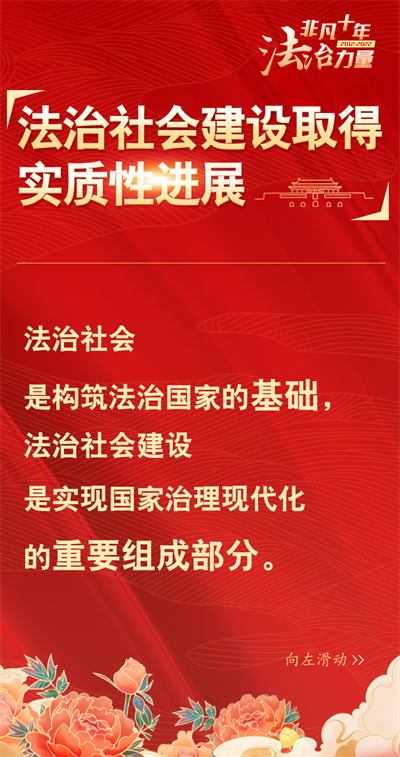 非凡十年@法治力量|法治社会建设取得实质性进展