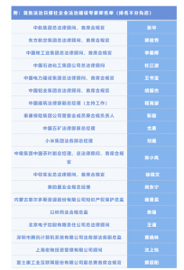 大咖来啦！19位专家入选法治日报社企业法治建设专家库