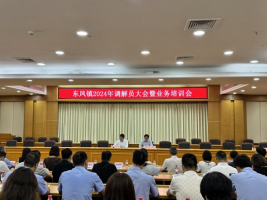 广东省中山市东凤镇召开2024年调解员大会暨业务培训会