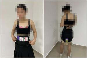 女子身上绑藏50余台旧手机、手表表盘进境被查